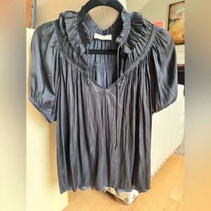 Ulla Johnson Eleni Blouse- Black size 2